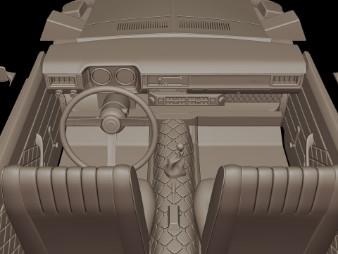 Pinto 1973 3d print model 3D प्रिंट मॉडल