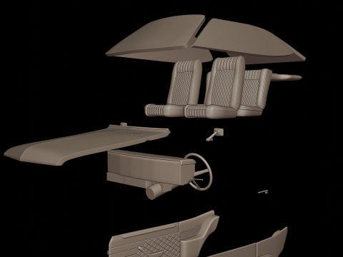 Pinto 1973 3d print model 3D प्रिंट मॉडल
