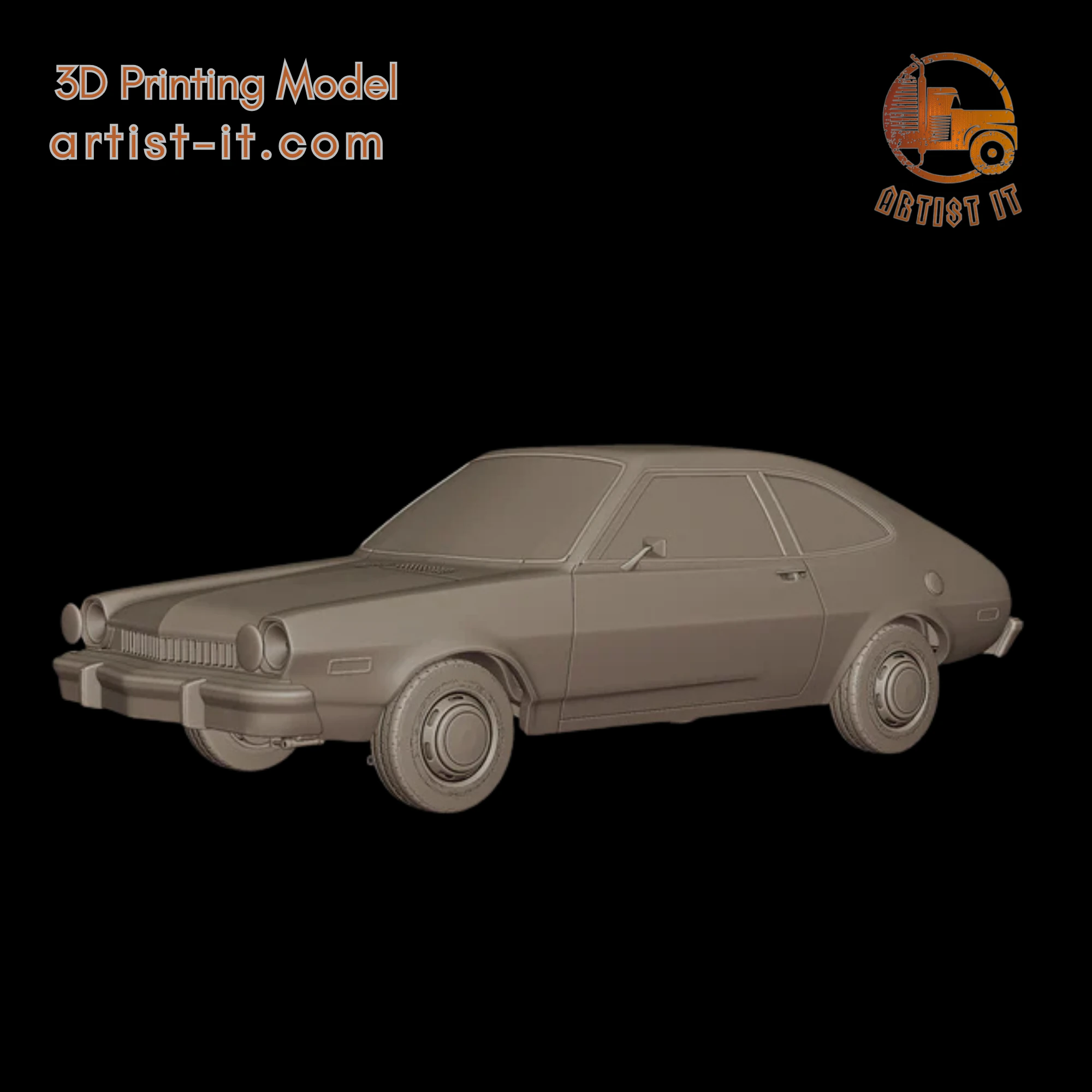Pinto 1973 3d print model 3D Print Model .c4d .max .obj .3ds .fbx .stl .blend