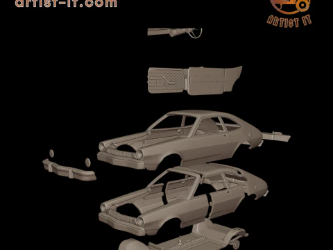 Pinto 1973 3d print model 3D Print Model