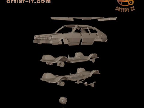 Pinto 1973 3d print model 3D Print Model