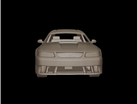 Mustang saleen 2001 3d print model 3D Druckmodell