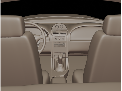 Mustang saleen 2001 3d print model 3D Druckmodell