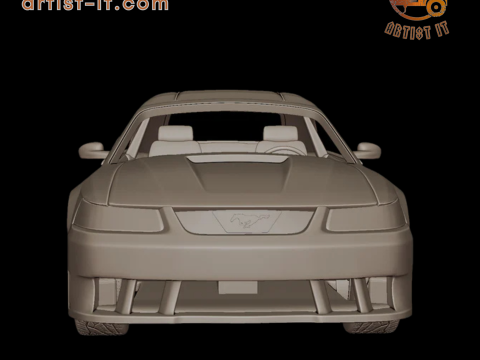 Mustang saleen 2001 3d print model 3D Print Model