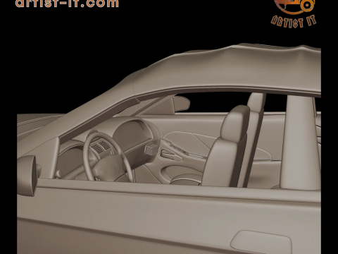 Mustang saleen 2001 3d print model 3D Print Model