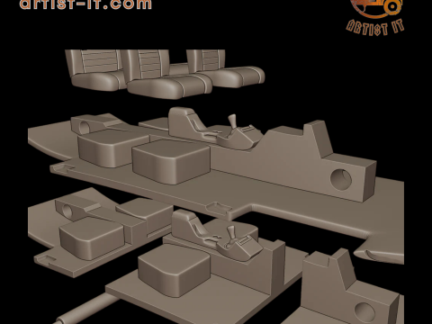Mustang saleen 2001 3d print model 3D Print Model