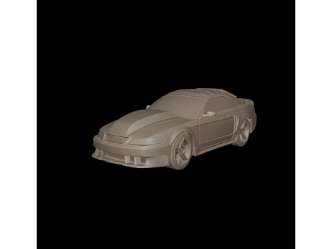 Custom Mustang Saleen 2001 3d print model Modèles 3D en vedette