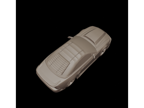 Custom Mustang Saleen 2001 3d print model 3D Baskı Modeli
