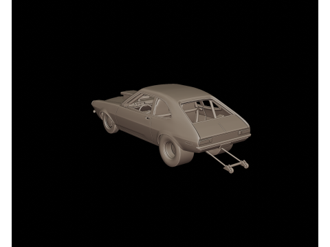 1972 Pinto Bob Glidden Pro Stock 3d print model 3D Baskı Modeli