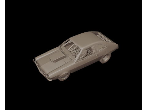 1972 Pinto Bob Glidden Pro Stock 3d print model 3D Baskı Modeli