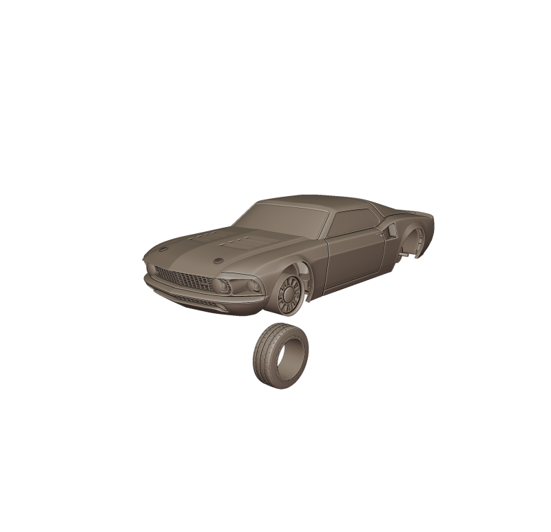 Mach forty 1969 3d print model Model Cetak 3D .c4d .max .obj .3ds .fbx .stl .blend 