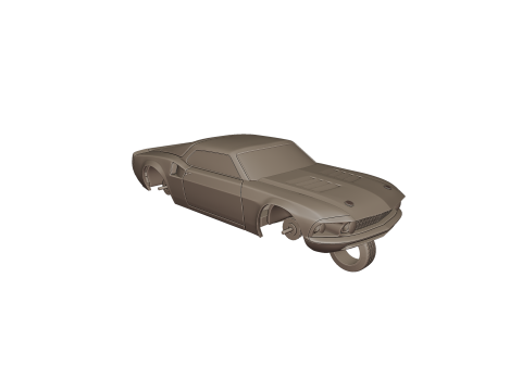 Mach forty 1969 3d print model Model Cetak 3D