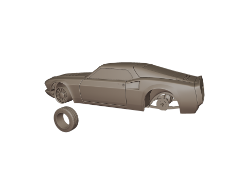 Mach forty 1969 3d print model Model Cetak 3D