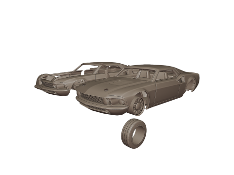 Mach forty 1969 3d print model Model Cetak 3D