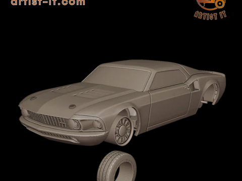 Mach veertig 1969 3D-printmodel 3D printmodel