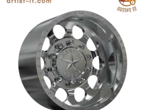 REAR AMERICAN FORCE 5 HOLES DRW 3Dプリントモデル