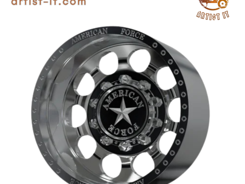 रियर अमेरिकन फोर्स 5 होल DRW 3D प्रिंट मॉडल