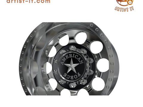 रियर अमेरिकन फोर्स 5 होल DRW 3D प्रिंट मॉडल