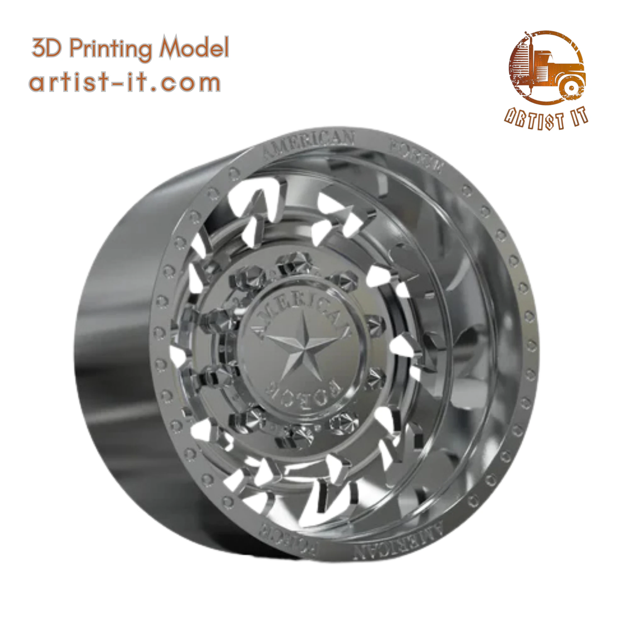 REAR AMERICAN FORCE G14 SIDEWAYS DRW 3D Print Model .c4d .max .obj .3ds .fbx .stl .blend 