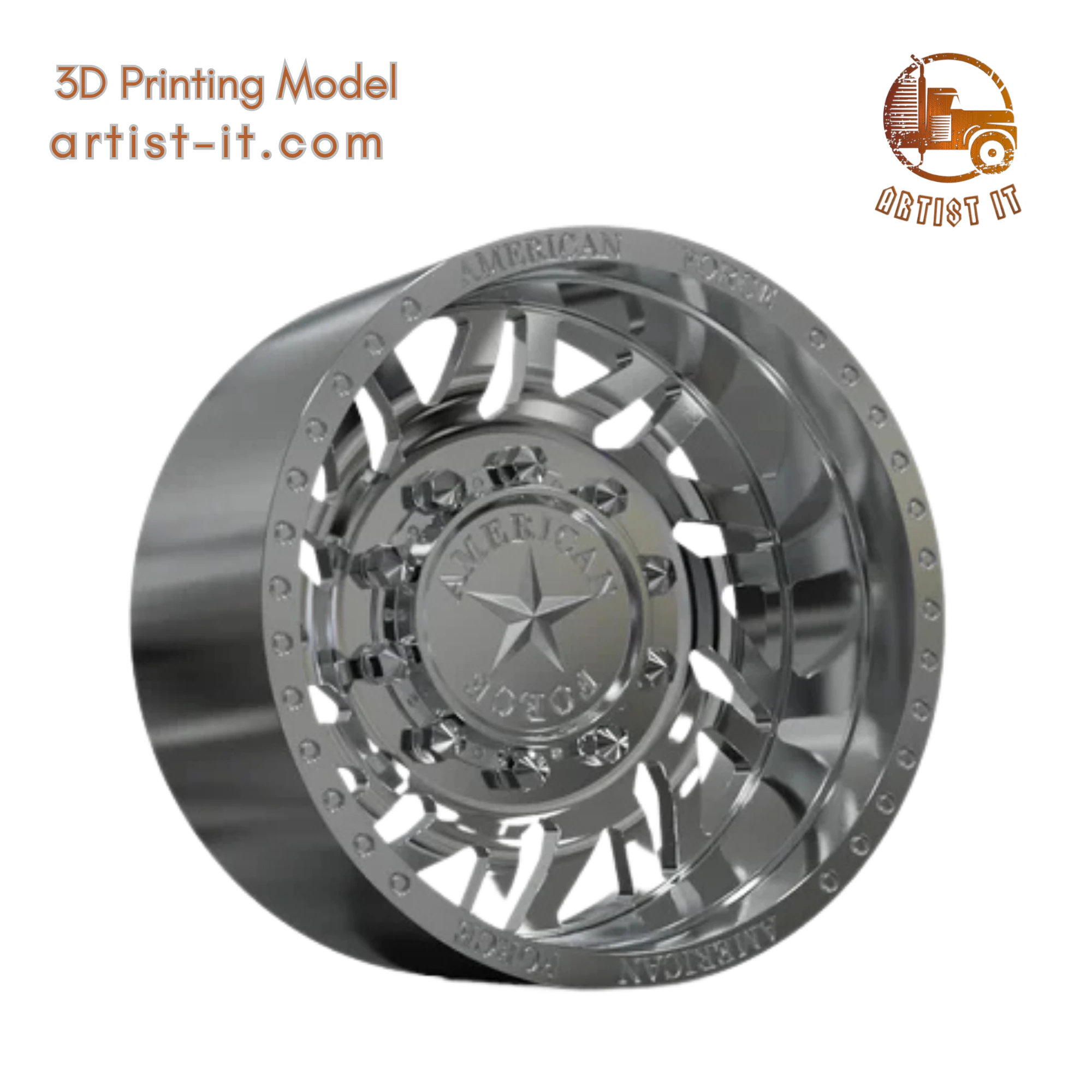 REAR AMERICAN FORCE H02 SIEGE DRW 3D Print Model .c4d .max .obj .3ds .fbx .stl .blend 