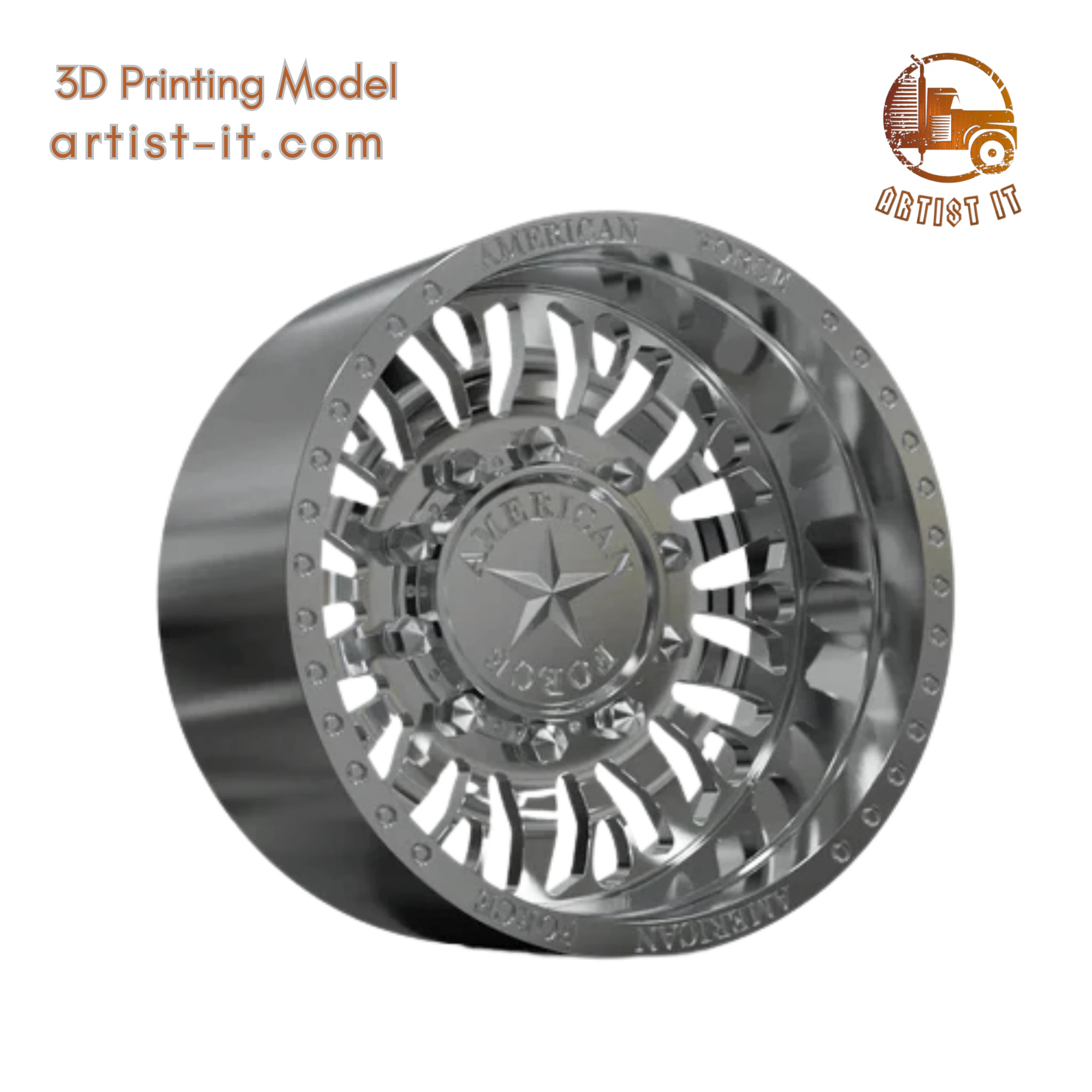 REAR AMERICAN FORCE N12 BRAWN DRW 3D Print Model .c4d .max .obj .3ds .fbx .stl .blend 
