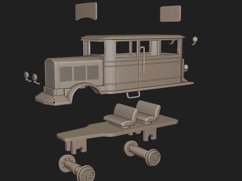 BUDA 619 RAIL 3D PRINT MODEL 3D Baskı Modeli