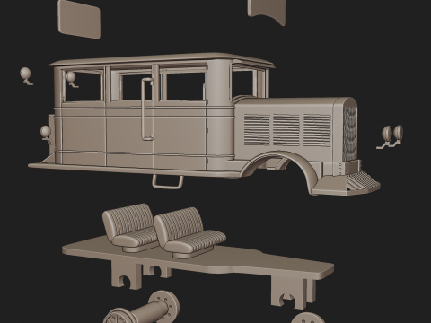 BUDA 619 RAIL 3D PRINT MODEL 3D Baskı Modeli