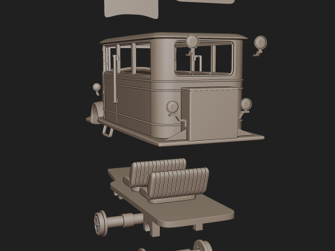 BUDA 619 RAIL 3D PRINT MODEL 3D Baskı Modeli