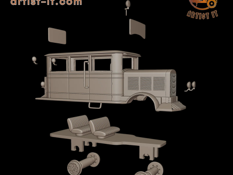 BUDA 619 RAIL 3D PRINT MODEL 3D Print Model