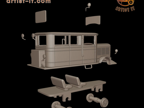 BUDA 619 RAIL 3D PRINT MODEL 3D Print Model