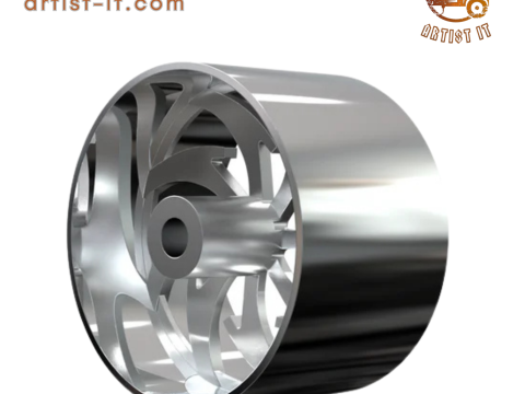 ARTIS 대거 휠 3D 프린트 모델