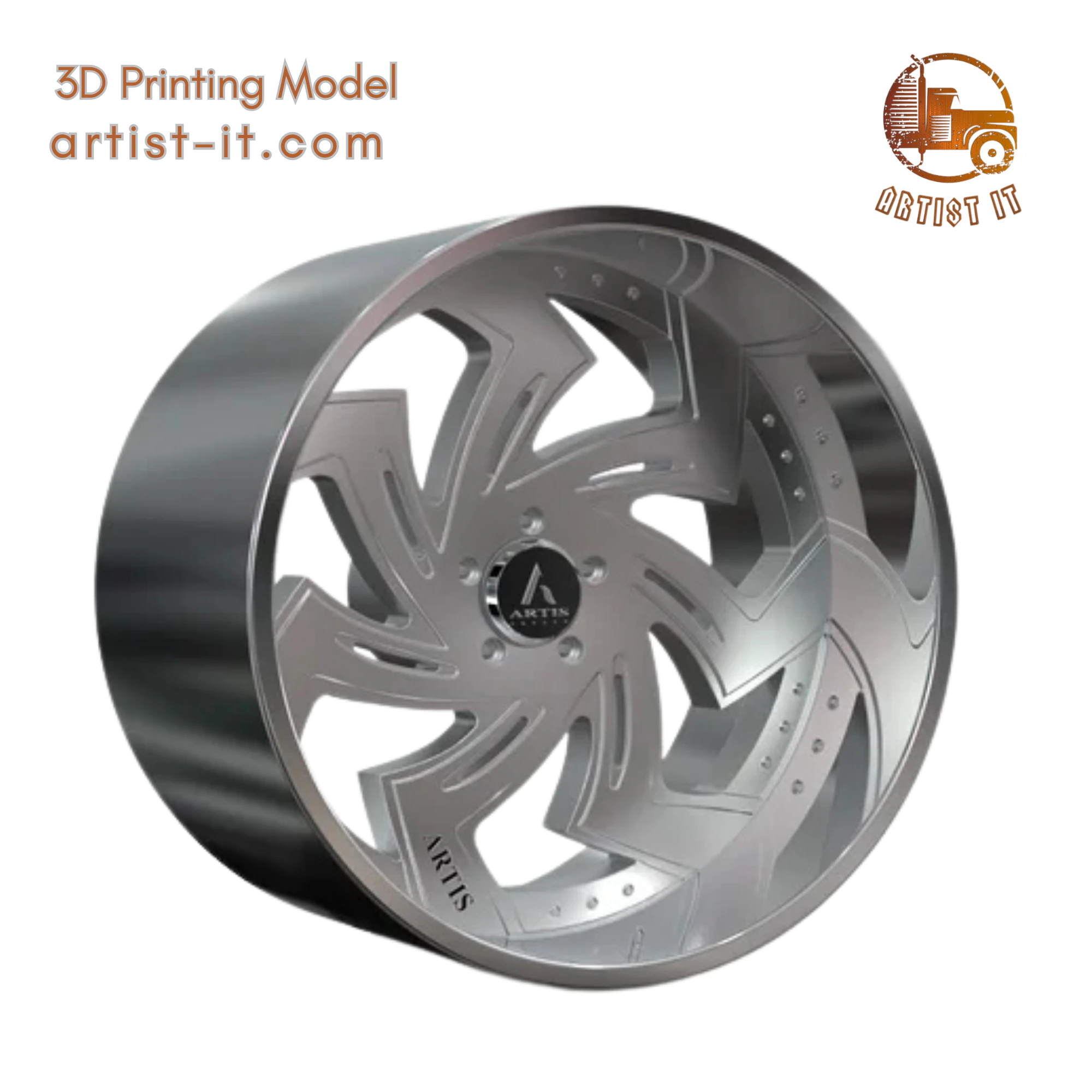 ARTIS KUT WHEEL 3D Print Model .c4d .max .obj .3ds .fbx .stl .blend 