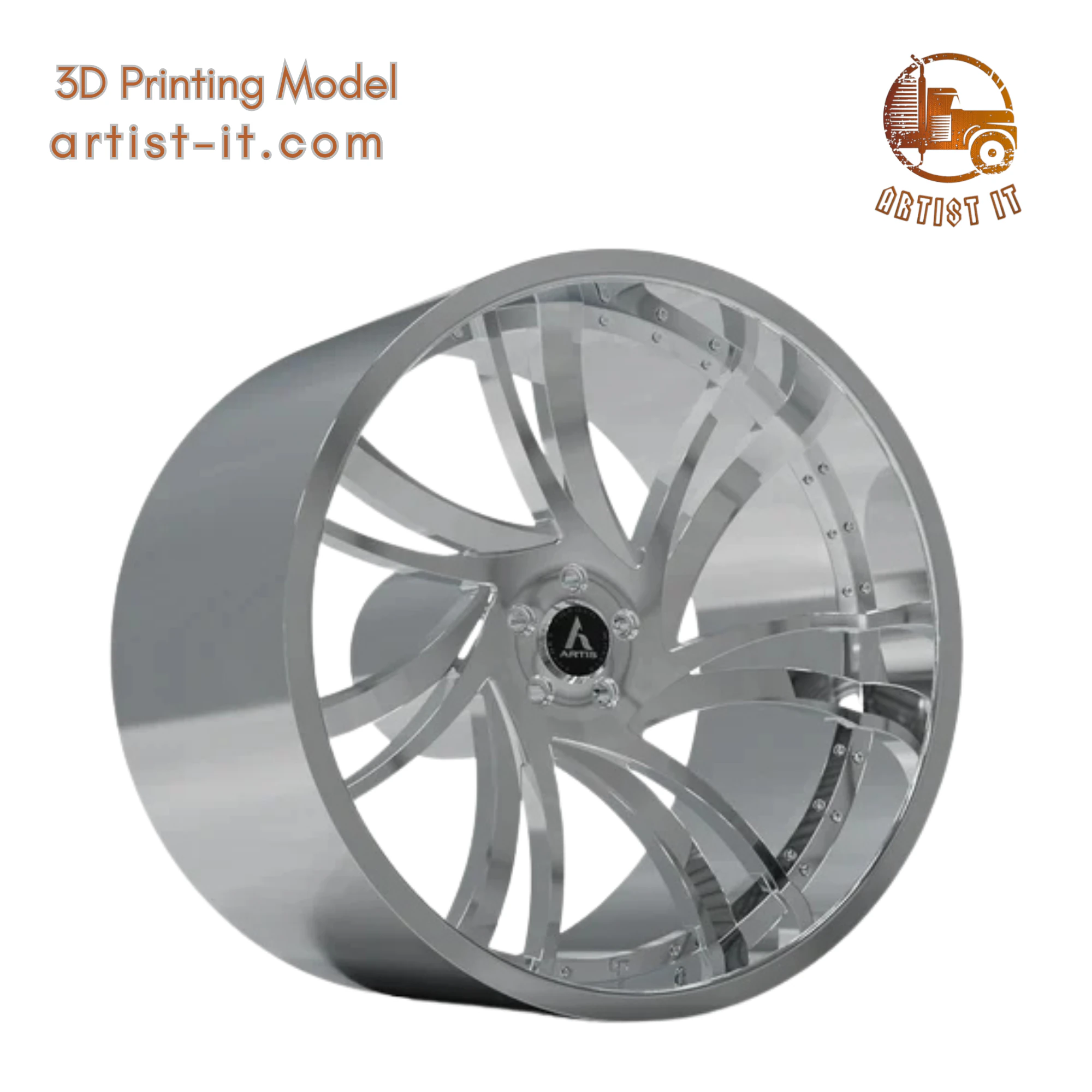 ARTIS PROFILE WHEEL 3D Print Model .c4d .max .obj .3ds .fbx .stl .blend 