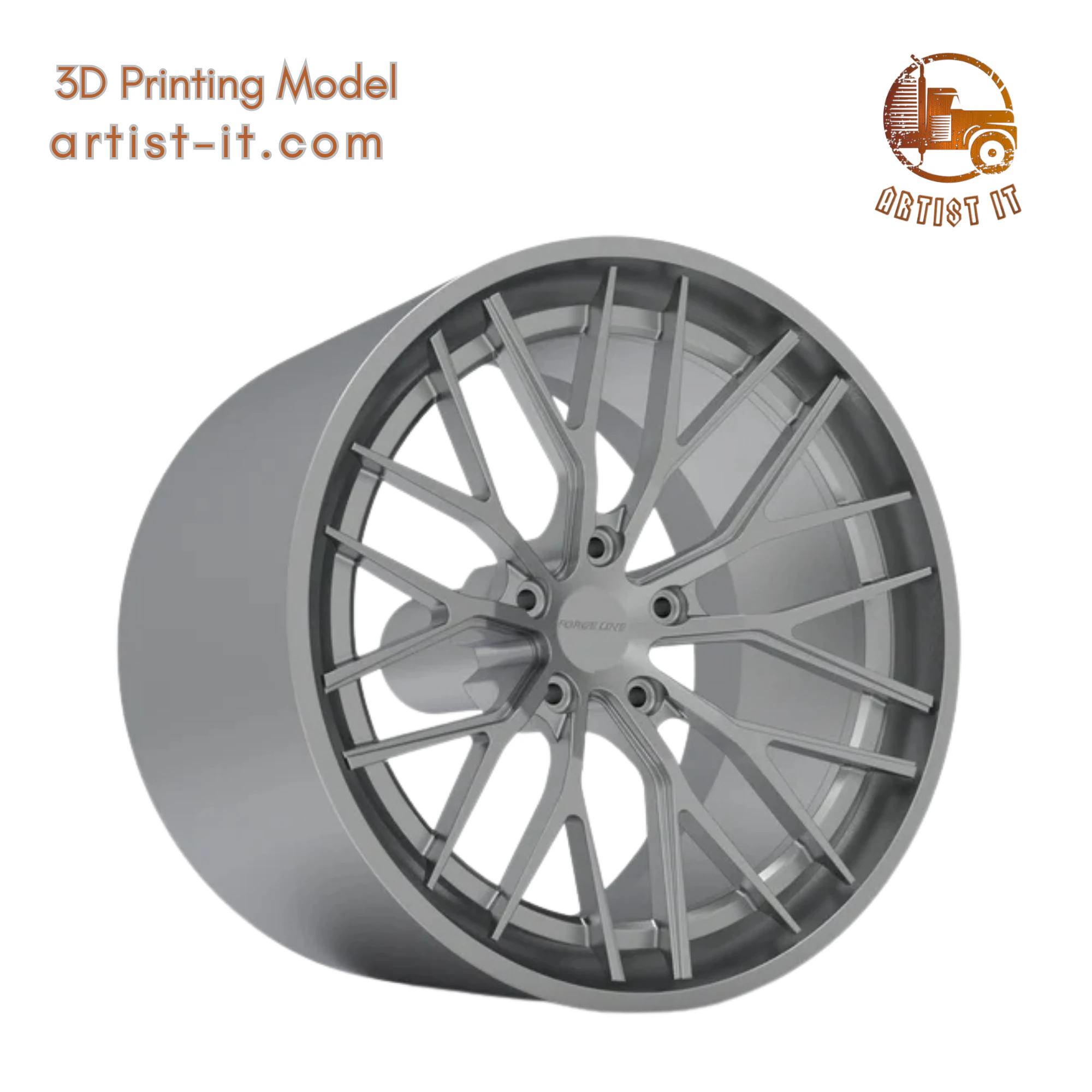 FORGELINE AL303 WHEEL 3D PRINT MODEL 3D Print Model .c4d .max .obj .3ds .fbx .stl .blend 