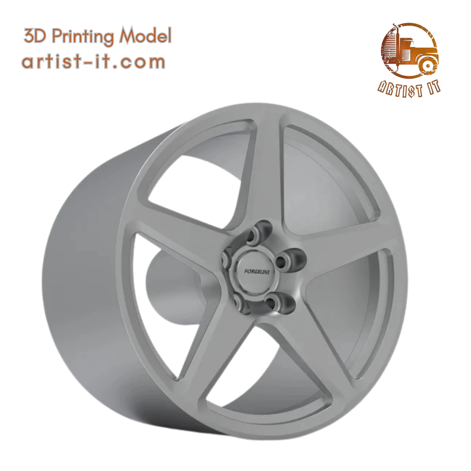 FORGELINE CF1 WHEEL 3D PRINT MODEL 3D Print Model .c4d .max .obj .3ds .fbx .stl .blend 