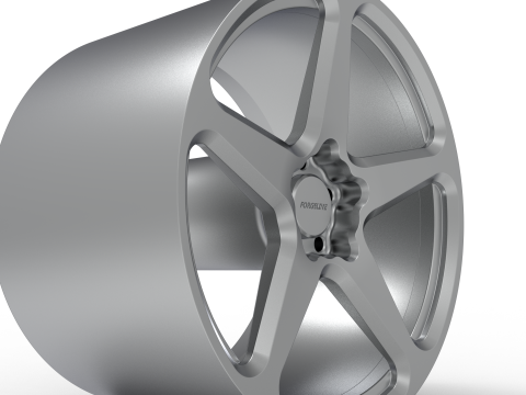 FORGELINE CF1 OPEN LUG WHEEL 3D PRINT MODEL 3D Print Model