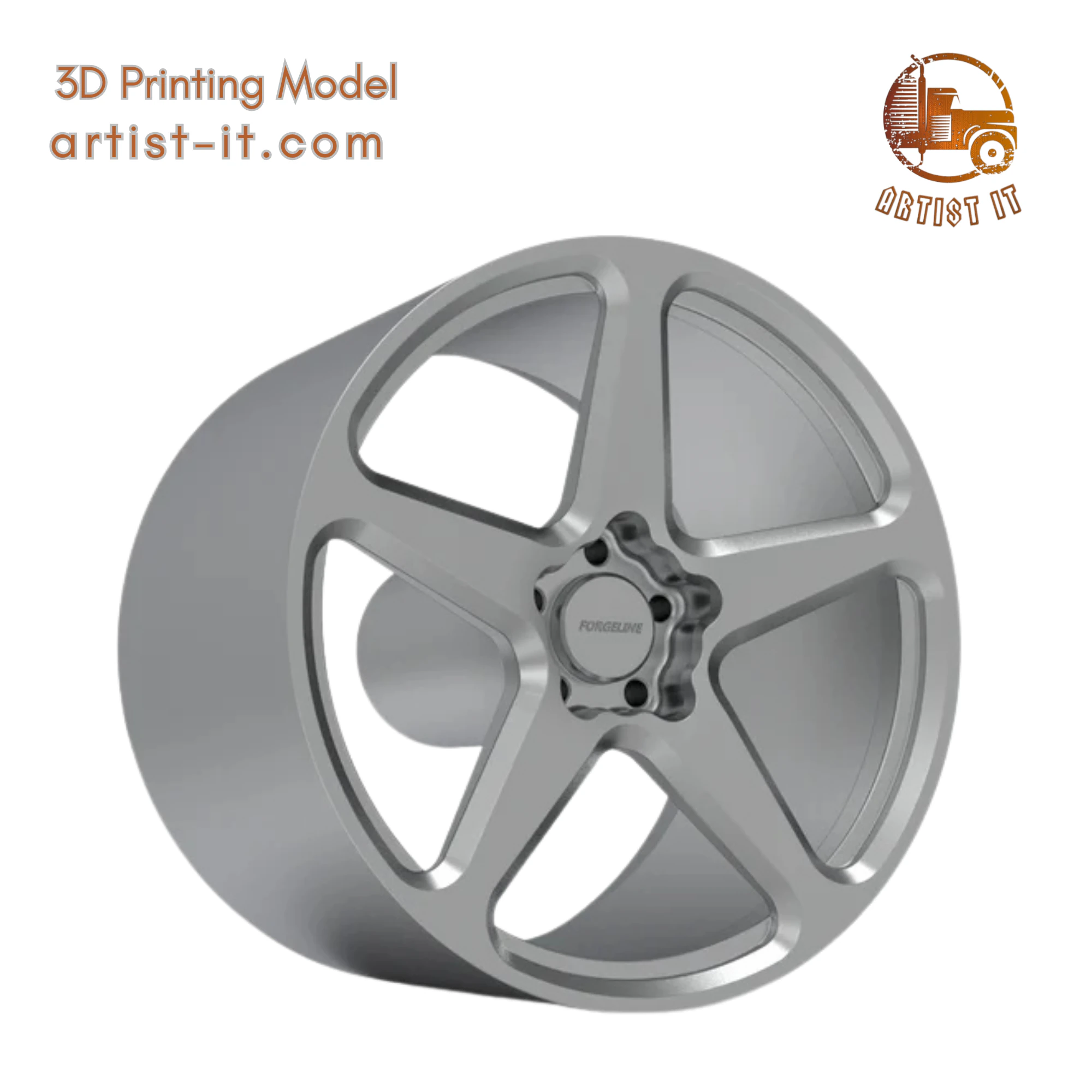 FORGELINE CF1 OPEN LUG WHEEL 3D PRINT MODEL 3D Print Model .c4d .max .obj .3ds .fbx .stl .blend 