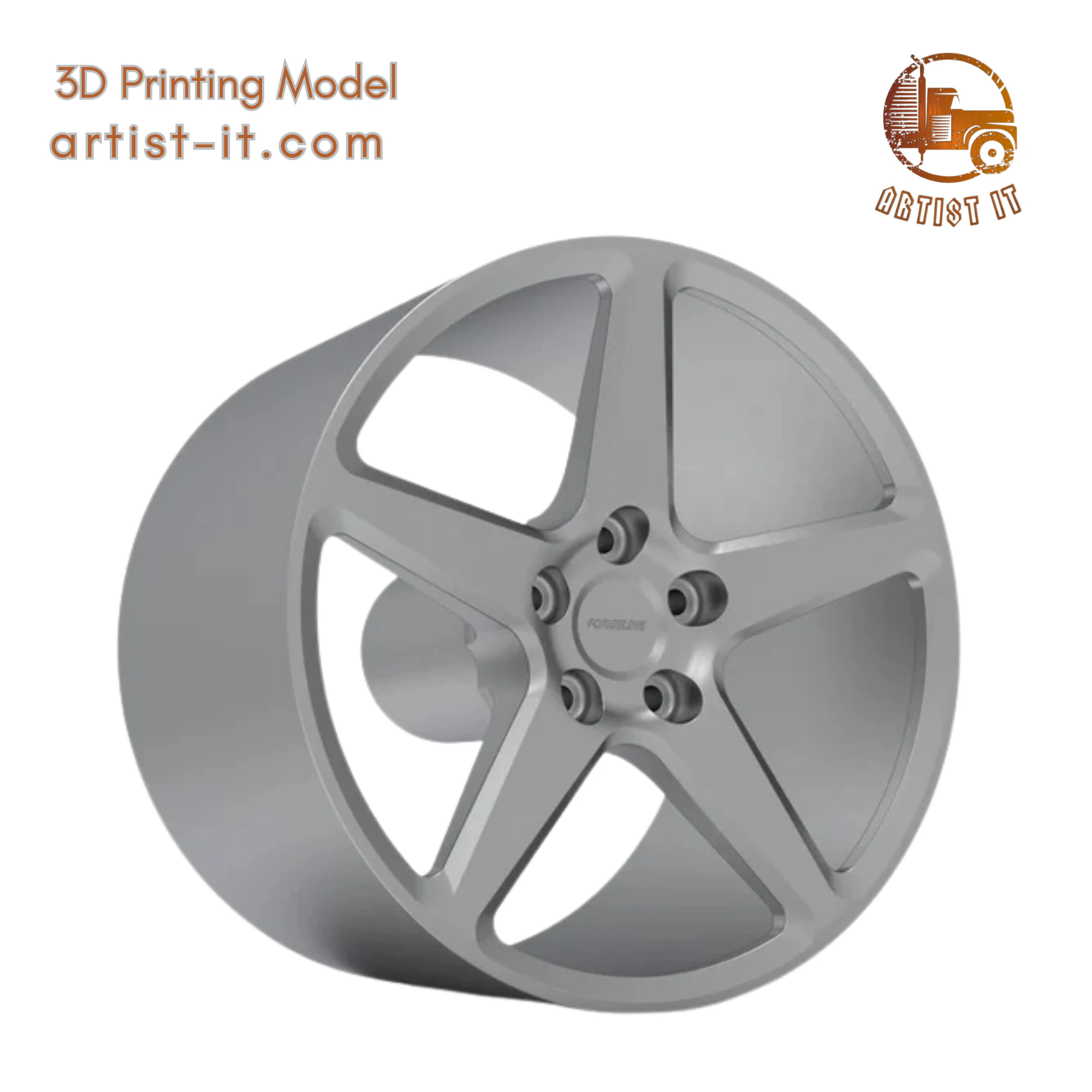 FORGELINE CF1v2 WHEEL 3D PRINT MODEL 3D Print Model .c4d .max .obj .3ds .fbx .stl .blend 