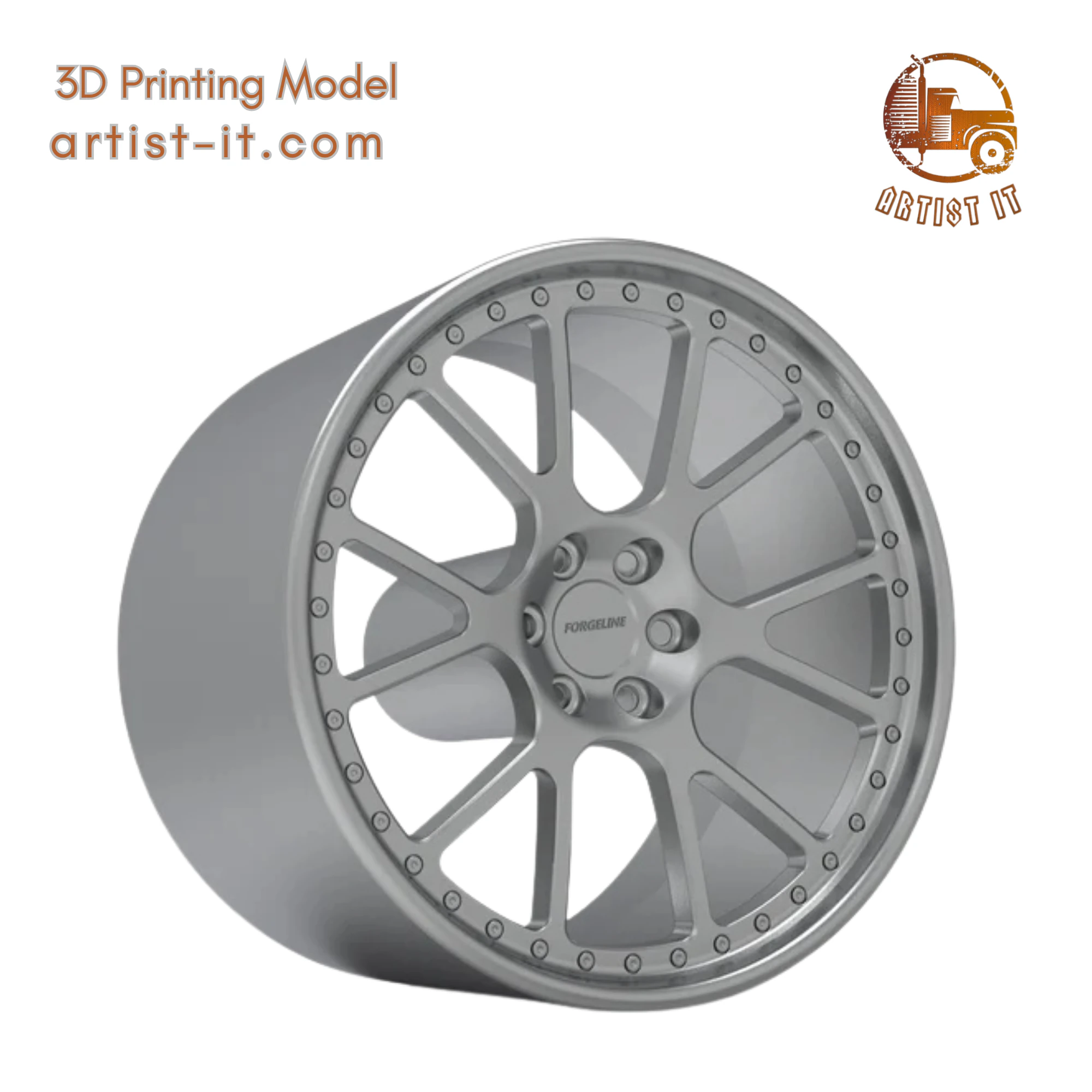 FORGELINE VR3P v3 WHEEL 3D PRINT MODEL 3D Print Model .c4d .max .obj .3ds .fbx .stl .blend 