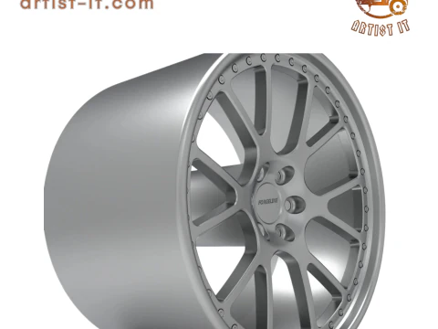 FORGELINE VR3P v3 WHEEL 3D PRINT MODEL 3D Print Model