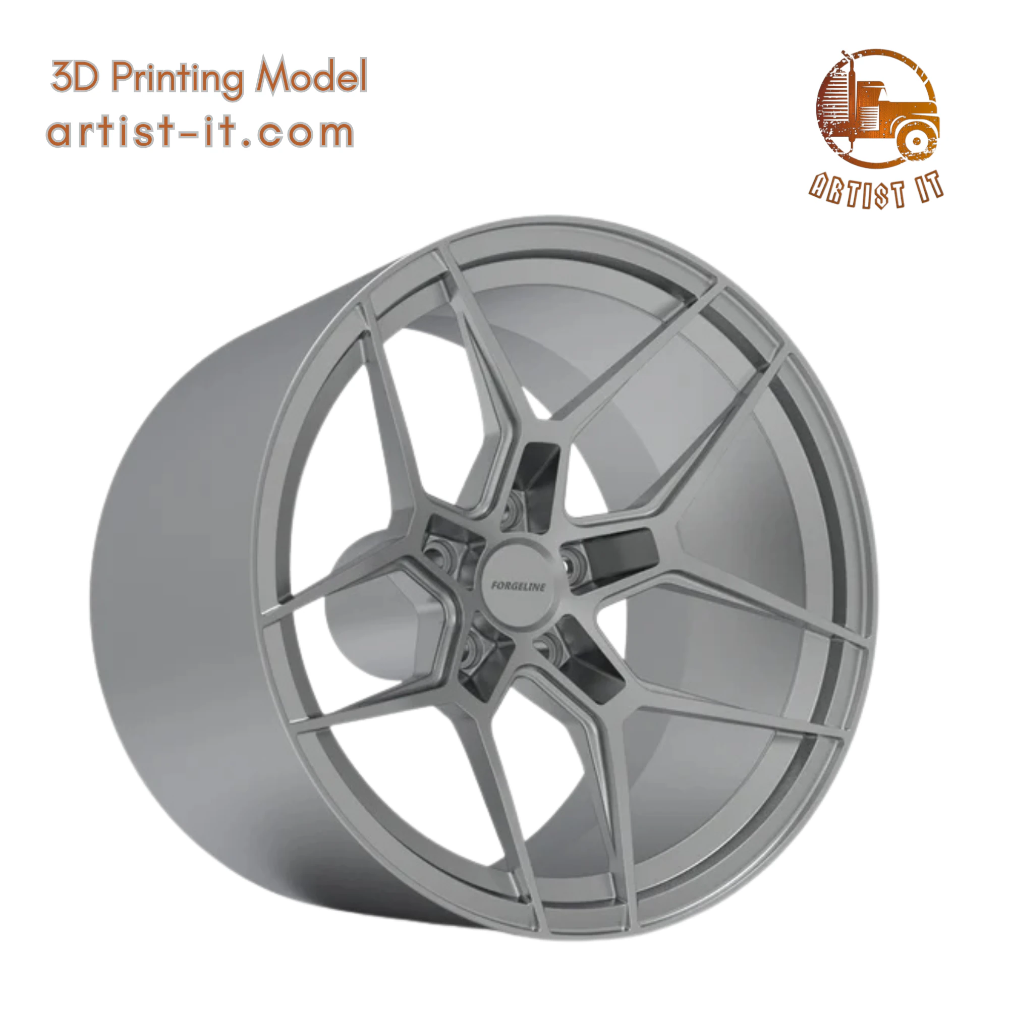 FORGELINE VV1R WHEEL 3D PRINT MODEL 3D Print Model .c4d .max .obj .3ds .fbx .stl .blend 