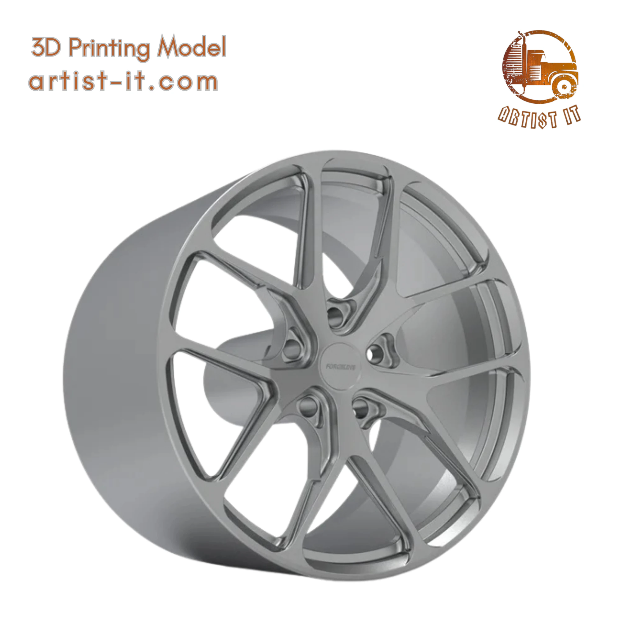FORGELINE VX1R WHEEL 3D PRINT MODEL 3D Print Model .c4d .max .obj .3ds .fbx .stl .blend 