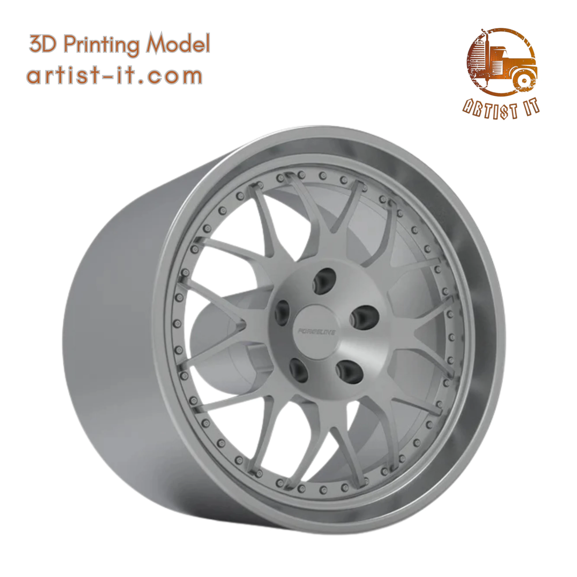 FORGELINE WC3 WHEEL 3D PRINT MODEL 3D Print Model .c4d .max .obj .3ds .fbx .stl .blend 