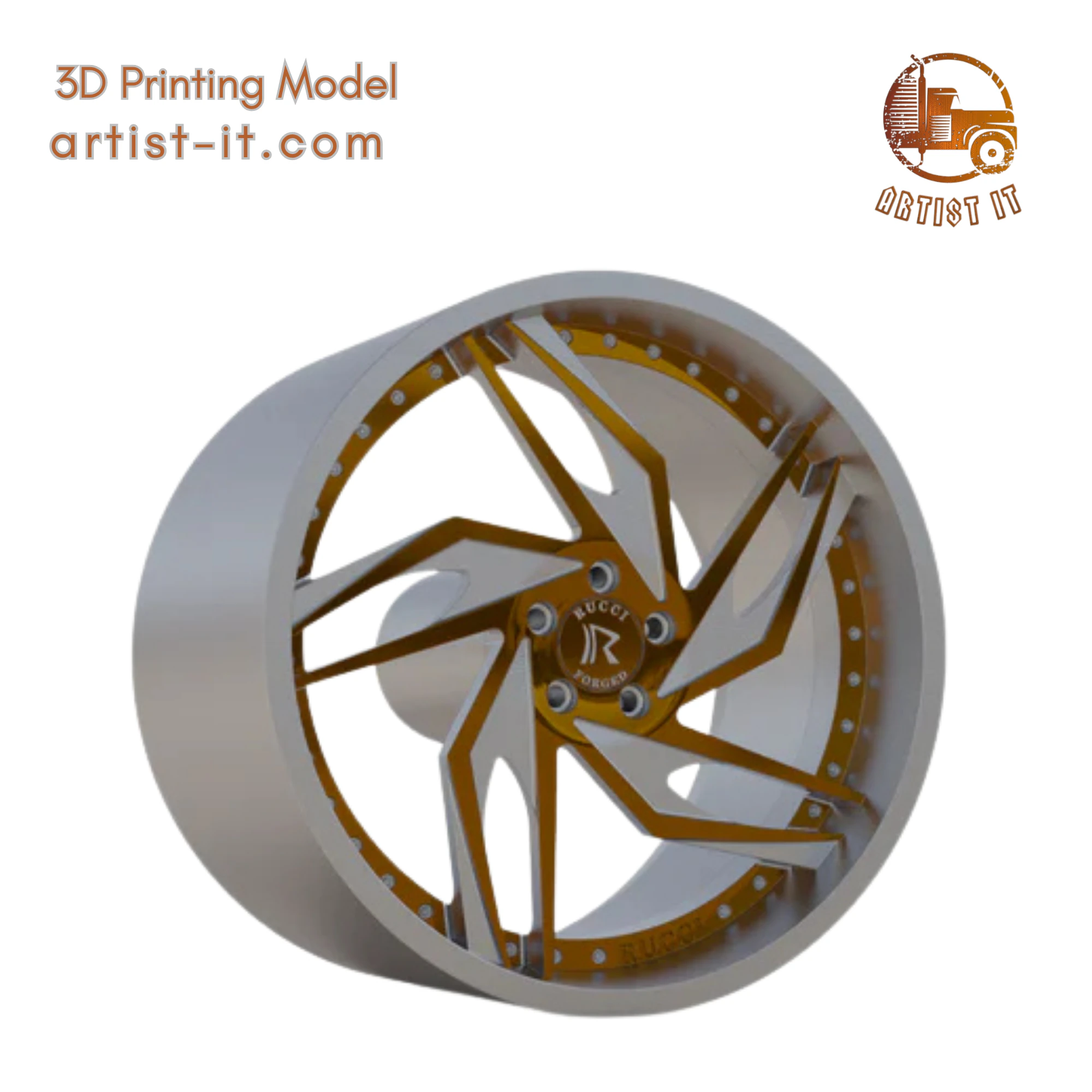 RUCCI FORGED breitling WHEEL 3D PRINT MODEL 3D Print Model .c4d .max .obj .3ds .fbx .stl .blend 