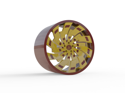 RUCCI FORGED fam RUOTA MODELLO STAMPA 3D Modello di stampa 3D