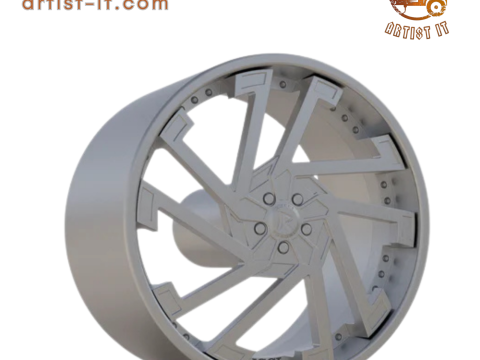 RUCCI FORGED razor WHEEL 3D PRINT MODEL 3D Print Model