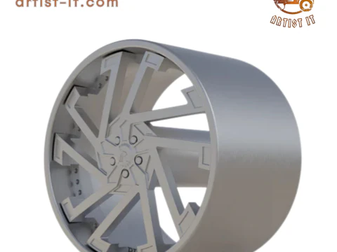 RUCCI FORGED razor WHEEL 3D PRINT MODEL 3D Print Model