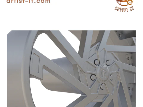 RUCCI FORGED razor WHEEL 3D PRINT MODEL 3D Print Model