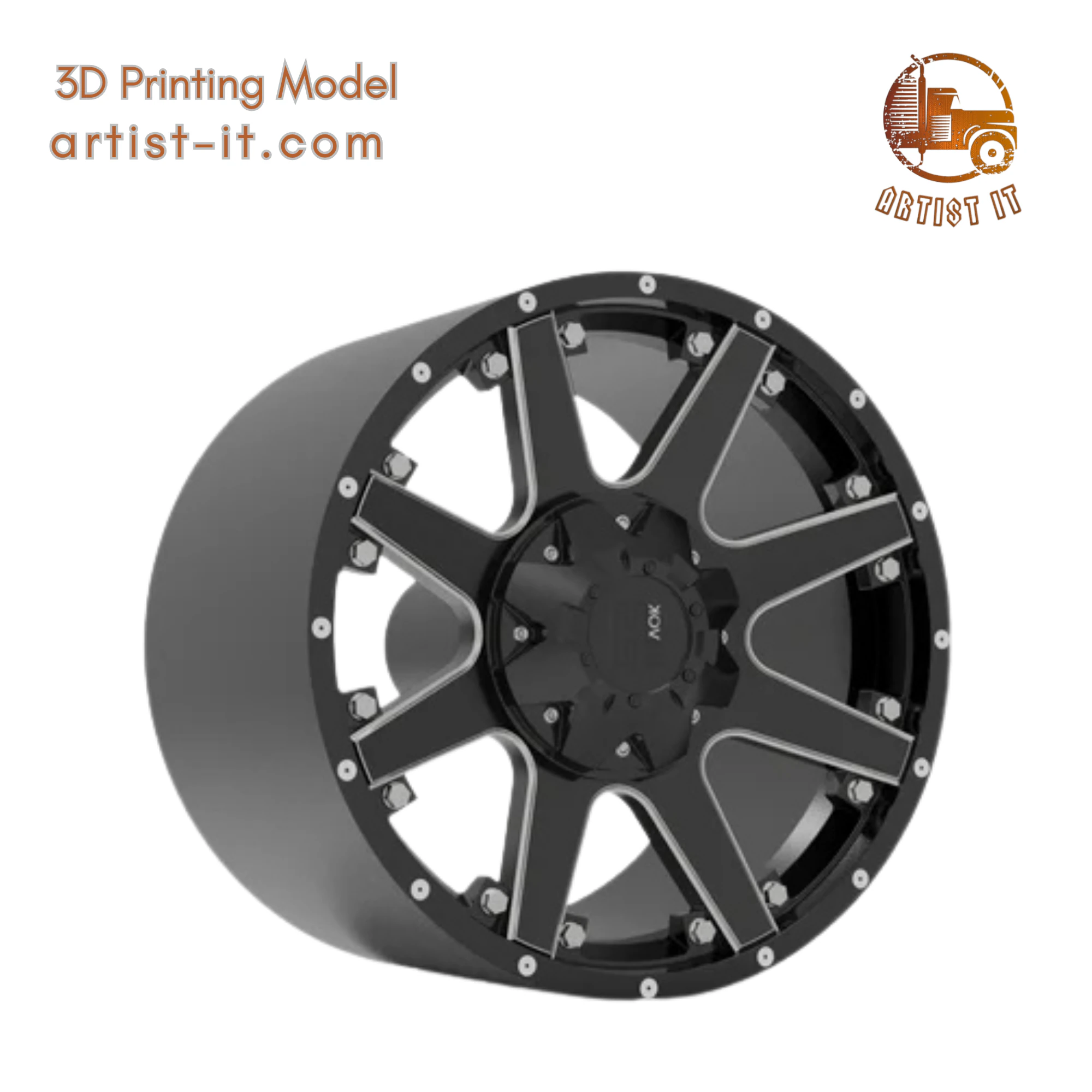 HAVOC OFF-ROAD H102 WHEEL 3D PRINT MODEL 3D Print Model .c4d .max .obj .3ds .fbx .stl .blend 