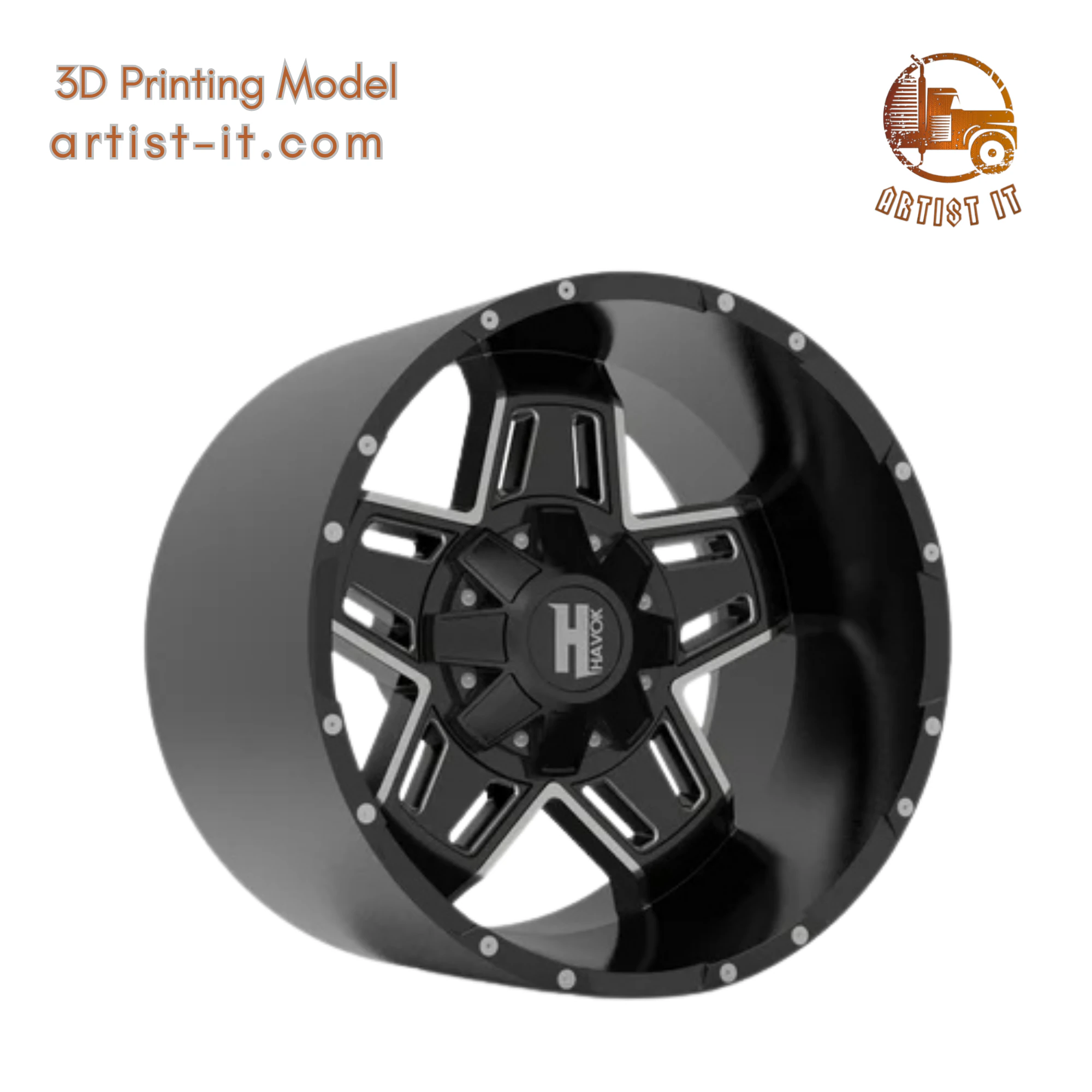 HAVOC OFF-ROAD H116 WHEEL 3D PRINT MODEL 3D Print Model .c4d .max .obj .3ds .fbx .stl .blend 